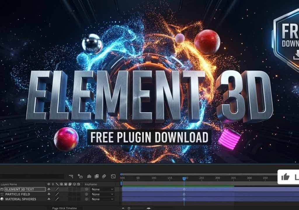 Element 3D Plugin Free Download – Safe No Virus