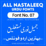Jameel Noori Nastaleeq Urdu Font